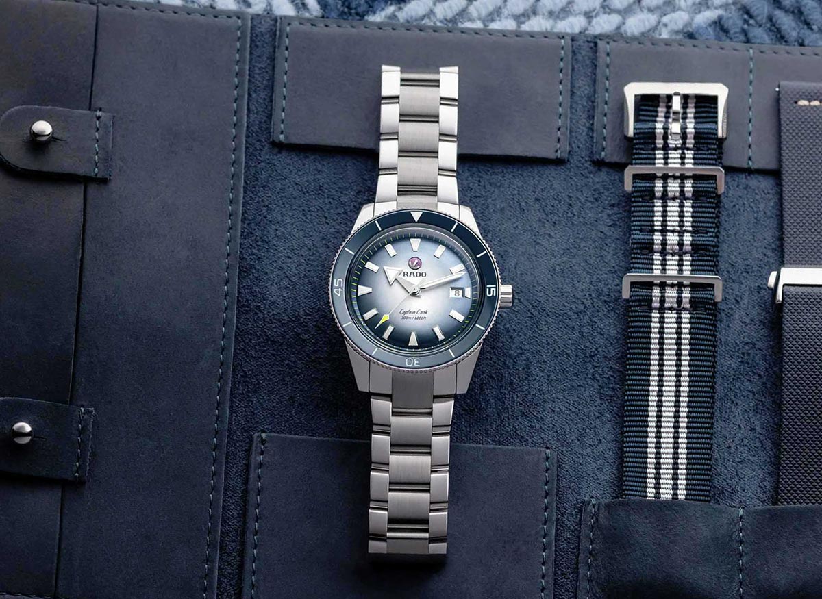 Rado Captain Cook Automatic with White Blue Gradient Dial Pakovanje