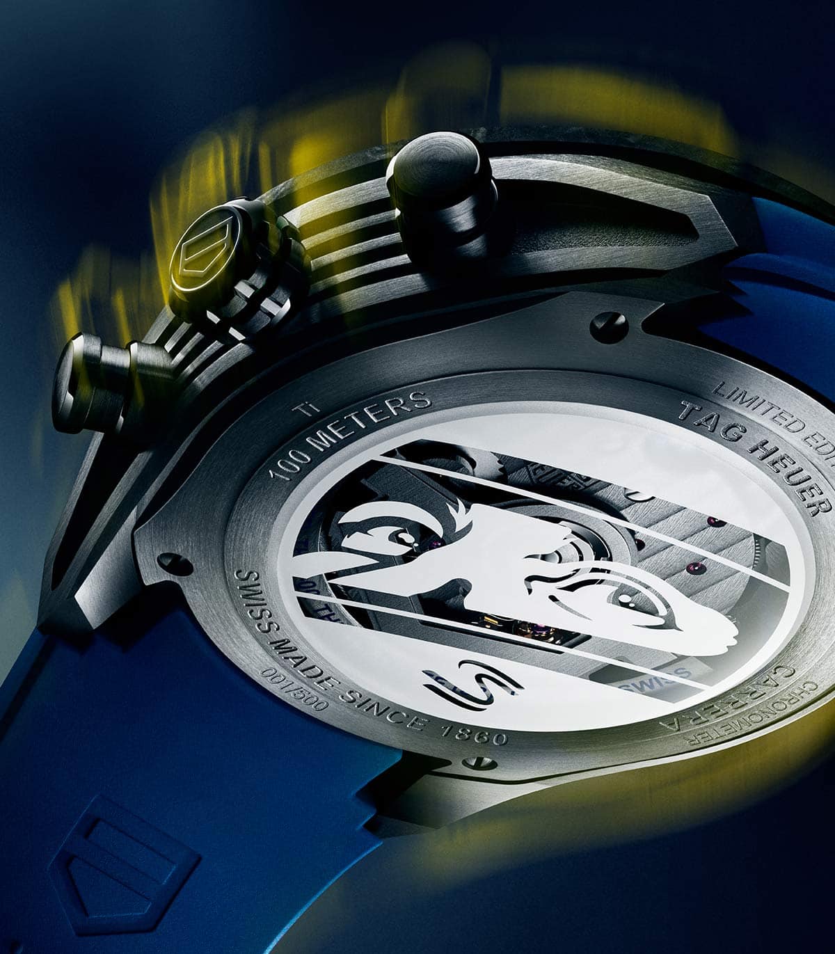 TAG Heuer Carrera Chronograph Tourbillon x Senna poklopac