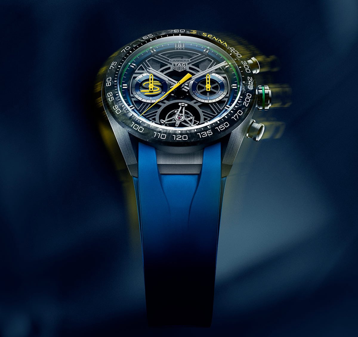 TAG Heuer Carrera Chronograph Tourbillon x Senna soldier